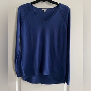 Women's V-Neck Cobalt Blue Sweater